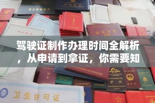 芦洲驾驶证制作办理时间全解析，从申请到拿证，你需要知道的一切