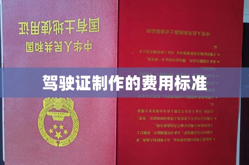 芦洲驾驶证制作的费用标准