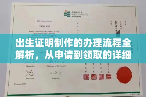 芦洲出生证明制作的办理流程全解析，从申请到领取的详细指南