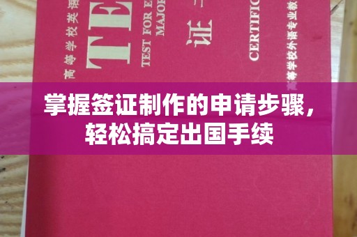 芦洲掌握签证制作的申请步骤，轻松搞定出国手续