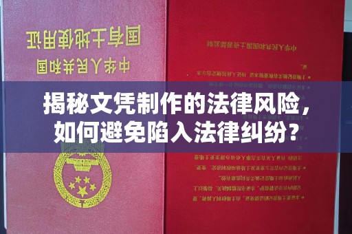 芦洲揭秘文凭制作的法律风险，如何避免陷入法律纠纷？