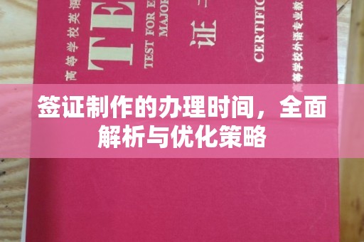 芦洲签证制作的办理时间，全面解析与优化策略