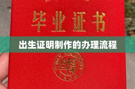 芦洲出生证明制作的办理流程